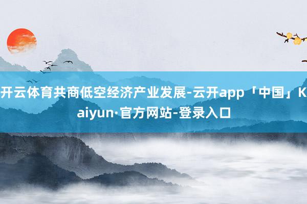 开云体育共商低空经济产业发展-云开app「中国」Kaiyun·官方网站-登录入口