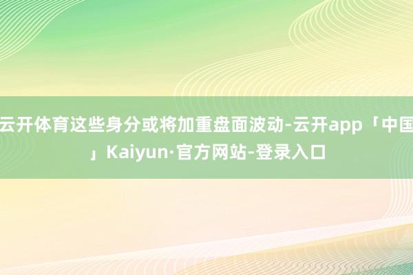 云开体育这些身分或将加重盘面波动-云开app「中国」Kaiyun·官方网站-登录入口